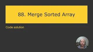 Leetcode - Merge Sorted Array 88 using JavaScript