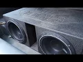 Q bomb subwoofer box test