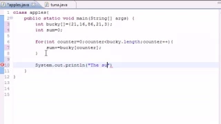 Java Programming Tutorial 29 Summing Elements of Arrays