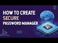 HOW TO CREATE SECURE PASSWORD MANAGER