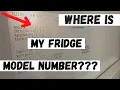 How to find a model number of my fridge - Watch this to discover spots to find fridge model number