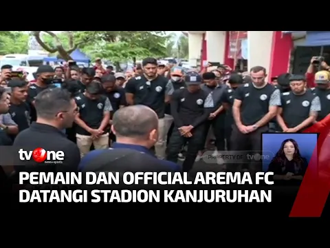 Pemain Serta Official Arema Datangi Stadion Kanjuruhan untuk Doa Bersama