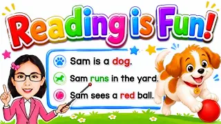 CVC Sentences Reading Practice for Kids | Learn to Read Easy English Sentences | Teacher Aya