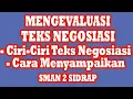 BDR Pertemuan 1 Bahasa Indonesia Semester Genap Materi : Mengevaluasi Teks Negosiasi