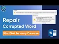 PassFab Tips Repair Corrupt Word Document 3 Ways Word Text Recovery Converter No Software