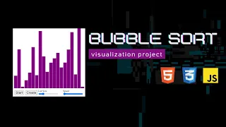 Bubble sort visualization project No Talking HTML CSS JavaScript hushmodeTECHIE