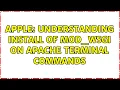 Apple Understanding install of mod - wsgi on apache terminal commands