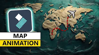 Map LINE ANIMATION Tutorial In Filmora 15