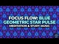 Blue Geometric Star Pulse Relaxing Visual Meditation Loop for Deep Focus
