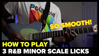 learn to play 3 smooth r u0026b minor scale licks