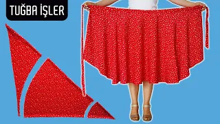 Download How to Make Wrap Skirt with Side Knot | Tuğba İşler MP3