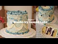 Make a Blueberry Lemon Vintage Cake With Me Cozy and Relaxing Vintage Cake Decorating
