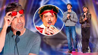 Two Boys Walked on Stage with a Big SECRET... They Are Bruno Mars's Nephews!
