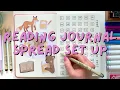 Easy and minimalist reading bullet journal setup reading tracker bujo spread ideas