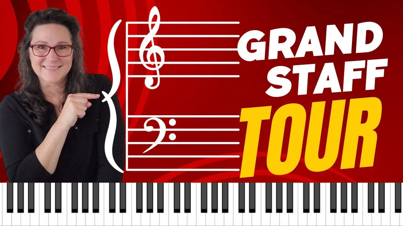 Learn How to Read Piano Music - The Notes on the Grand - Piano Tutorial (easy)