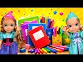 Back to school supplies Elsa Anna toddlers - shopping