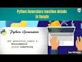 python generator function details in Bangla part 01