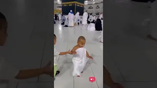 طفل صغير في مناسك الحج    يثير اعجاب الملايين دندنها