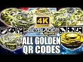 ALL GOLDEN BEYBLADES QR CODES IN 4K BEYBLADE BURST APP EVOLUTION QR CODES