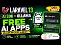 Laravel 13 AI SDK Ollama Tutorial Build FREE AI Chat App with Streaming Responses 2026