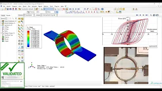 hysteresis analysis of steel ring yielding damper abaqus