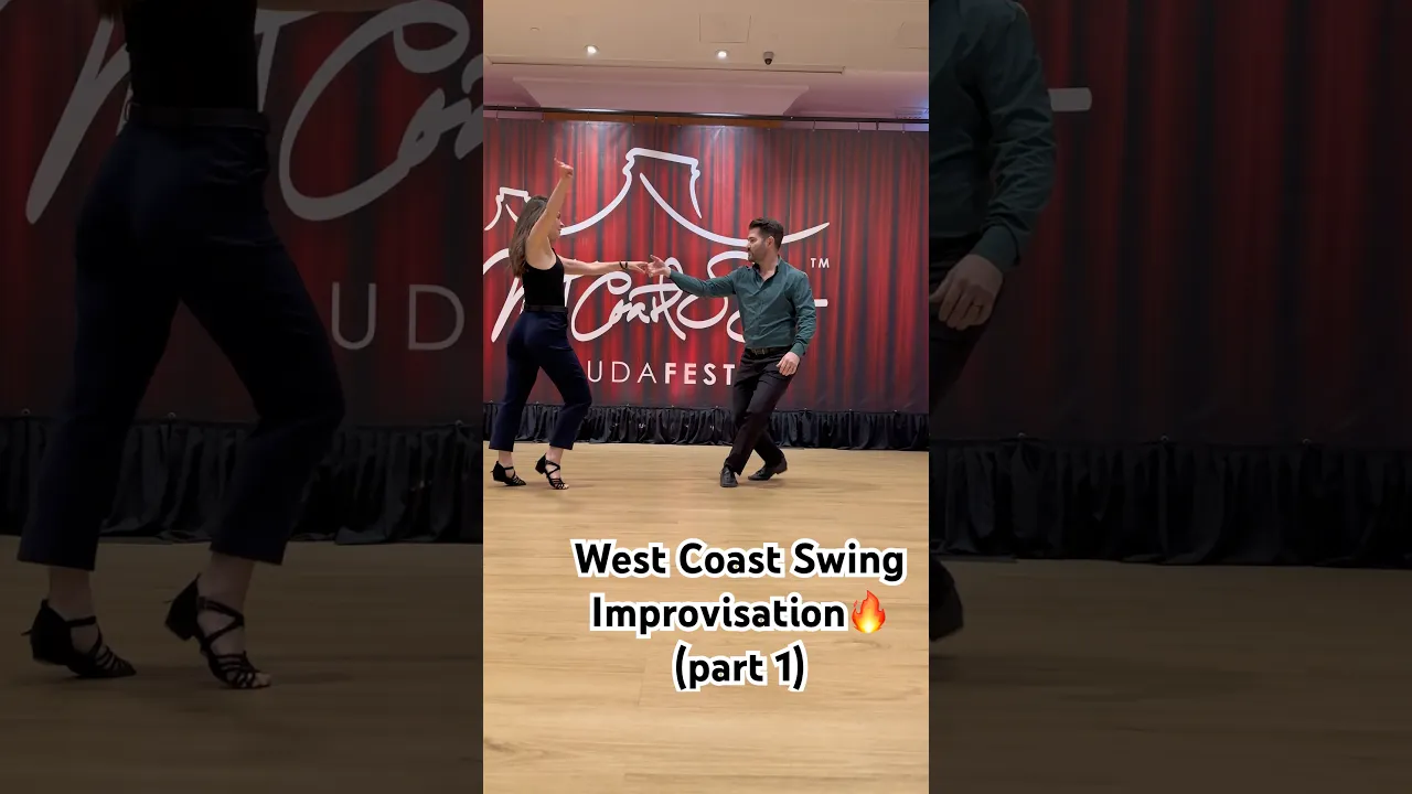 West Coast Swing Improvisation Part 1 #westcoastswing #modernswing #improvisation