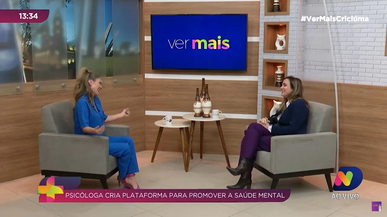 Psicóloga cria plataforma para promover saúde mental em Criciúma