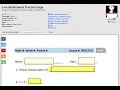 Intro to Live Worksheets