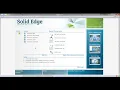 Solid Edge Tutorial of Extrude Chamfer Radius and Hole Basic