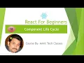 React JS-Typescript Tutorial React JS Component Life Cycle Tech Ankit Saxena