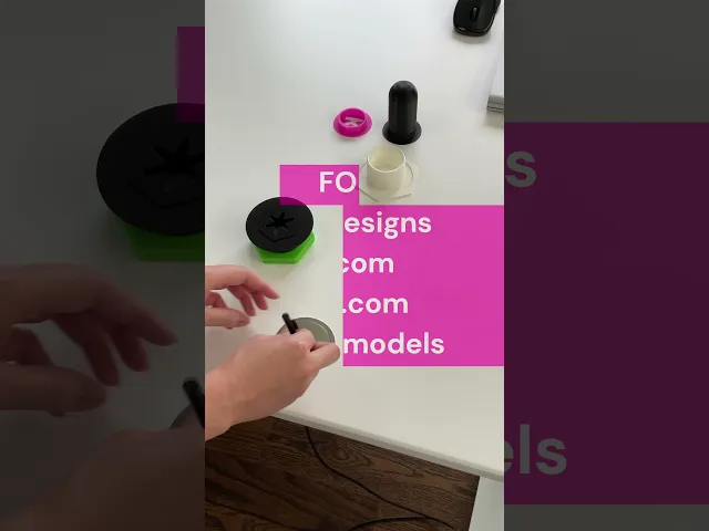 Base Screw & Nut for Desk Grommet System | Desk organization video thumbnail
