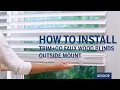 How to Install LEVOLOR Trim Go Faux Wood Blinds - Outside Mount