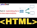 Submitting form to new window and multiple submit buttons to post data to different target pages