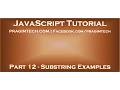 JavaScript substring example