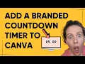 TUTORIAL How to Make a Cute Presentation Countdown Timer in Canva