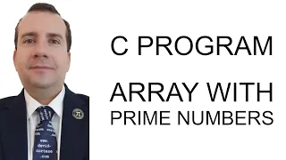 C PROGRAM - ARRAY WITH PRIME NUMBERS