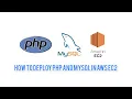 How to deploy php and mysql in AWS ec2