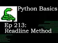 Python Basics Readline Method