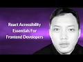 React Accessibility Essentials For Frontend Developers Raihan Nismara Conf42 JavaScript 2024