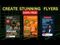How I made Stunning Flyers With ChatGPT For FREE Full Tutorial for Beginners