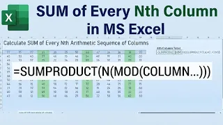 Calculate SUM of Every Nth Sequence of Columns