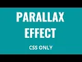 Simple Parallax Effect - CSS Only