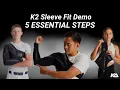 How to Put On the K2 BioKinetic Sleeve Kinetic Arm Fitting Adult Youth Sleeve DEMO