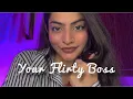 Flirty boss can t stop teasing you ASMR whispers roleplay