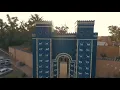 Aerial photography ancient city of Babylon in 2020