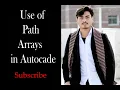 How to create irregular patterns path arrays AutoCAD Easy create path array Zeeshan Hurmaz 034