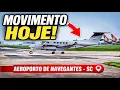 Olha o movimento no Aeroporto de Navegantes hoje