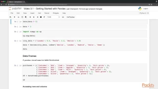 Data Analysis with Python Getting Started with Pandas packtpub com