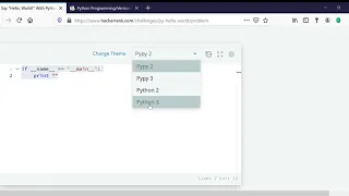 Say Hello World With Python HackerRank Python