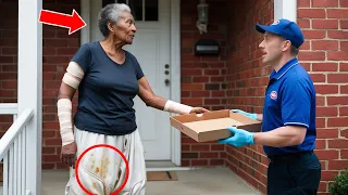 Pizza Courier Notices Elderly Woman’s Odd Behavior, Steps Inside and Discovers the Shocking Truth